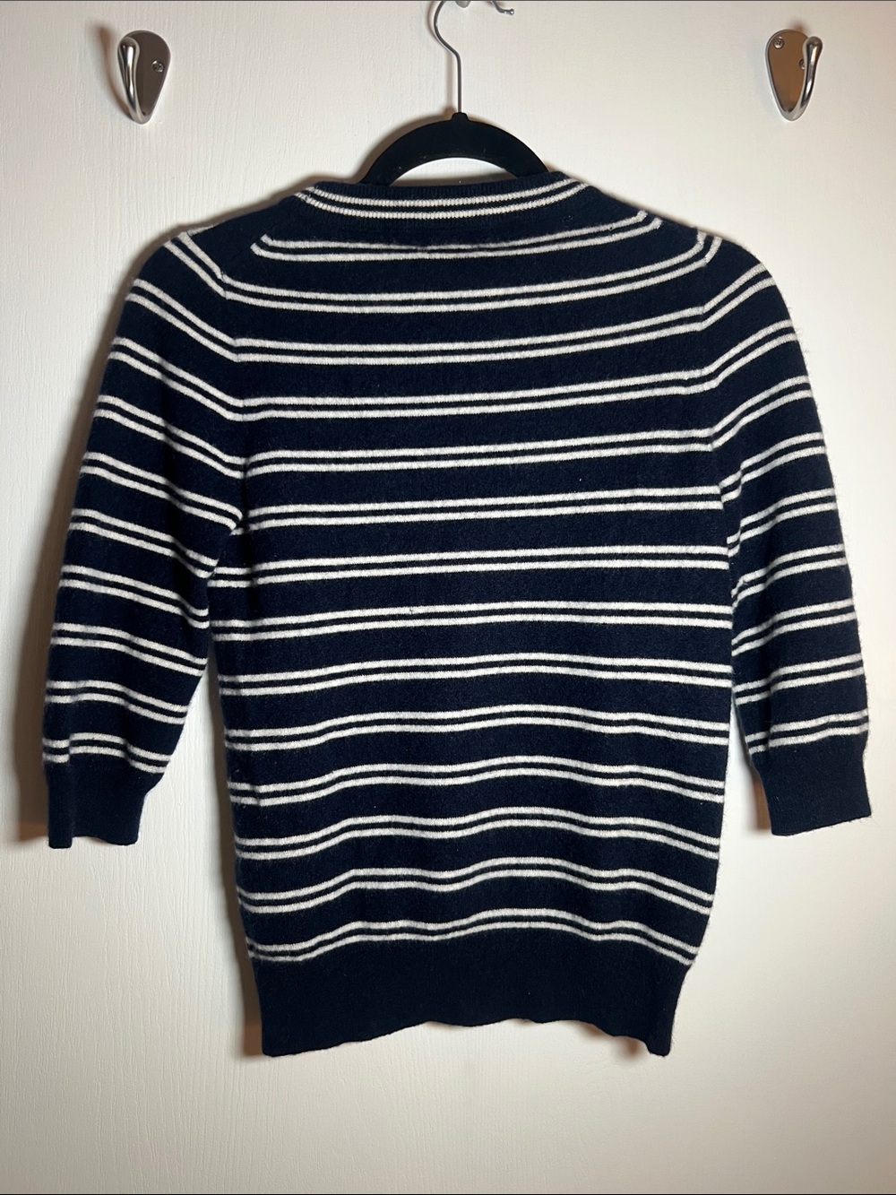J. Crew Navy Italian Cashmere Crewneck Sweater - Picture 5 of 7